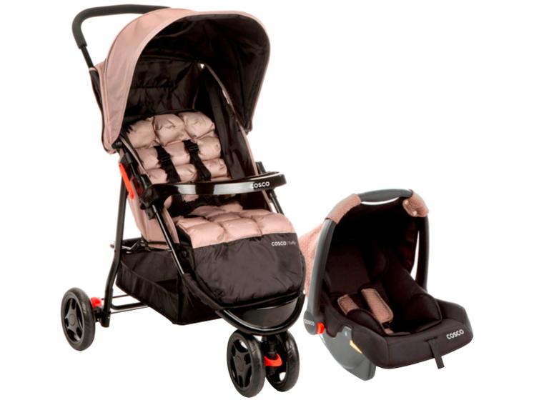 Carrinho de Bebê com Bebê Conforto Cosco Toffy Menor preço em Carrinho de Bebê com Bebê Conforto Cosco Toffy