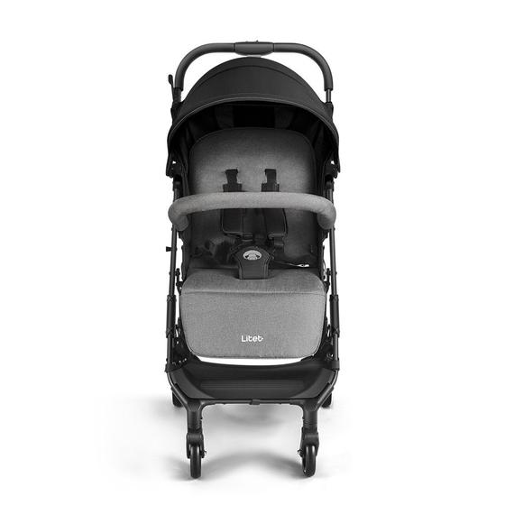 Imagem de Carrinho de Bebê Compacto 0-15 Kg Oppa Preto e Cinza Litet - BB465
