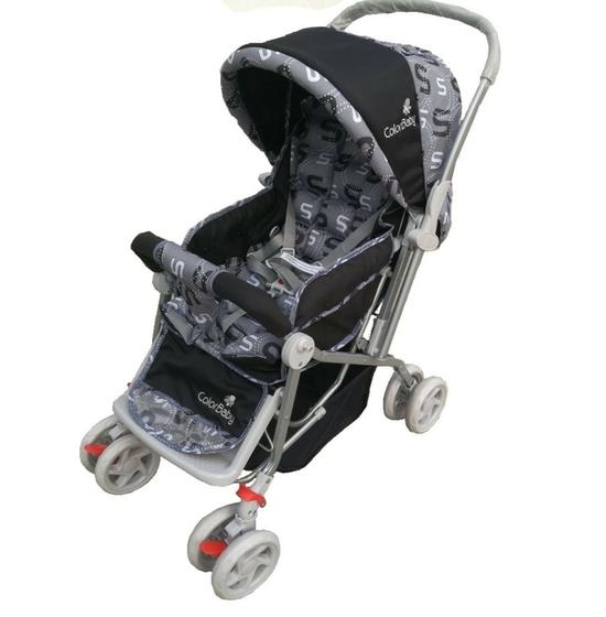 Carrinho de Bebe Colorbaby Reversível Preto Carrinho de Bebe Colorbaby Reversível Preto