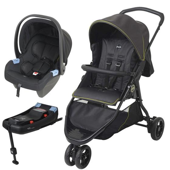 Imagem de Carrinho de Bebê CR3 e Bebê Conforto Base Isofix - Burigotto