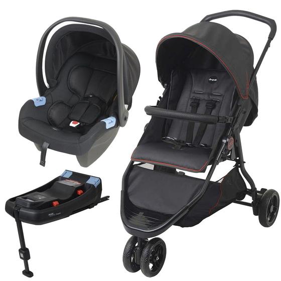 Imagem de Carrinho de Bebê CR3 e Bebê Conforto Base Isofix - Burigotto