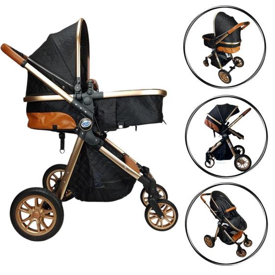 Carrinho de Bebe Passear Baby Ares Preto Carrinho de Bebe Passear Baby Ares Preto