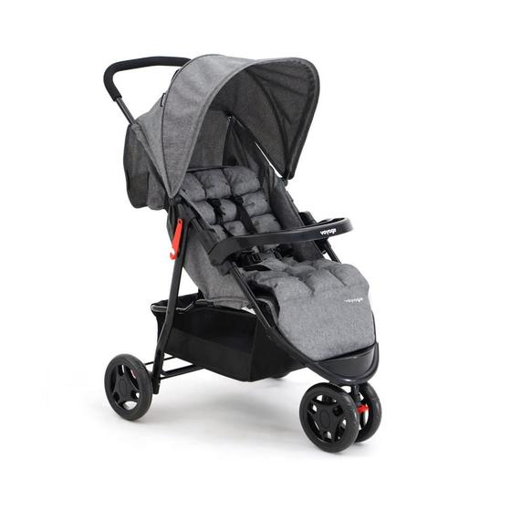 Carrinho de Bebe Voyage Delta Mescla Cinza Imp01936 Carrinho de Bebe Voyage Delta Mescla Cinza Imp01936