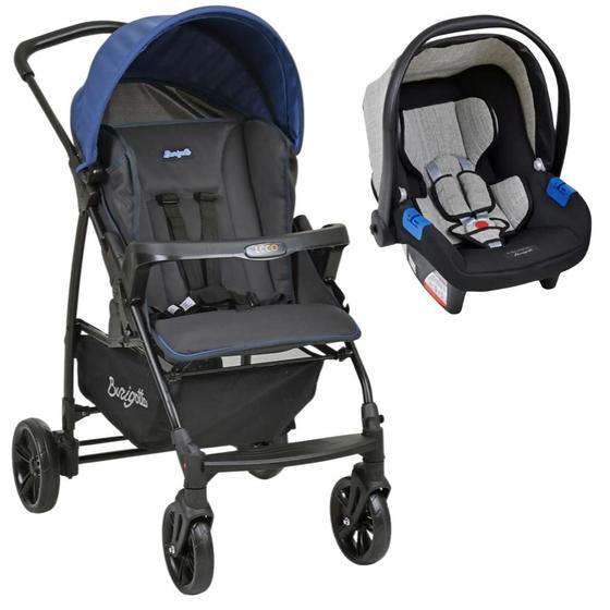 Imagem de Carrinho de Bebê Ecco CZ Azul e Bebê Conforto - Burigotto