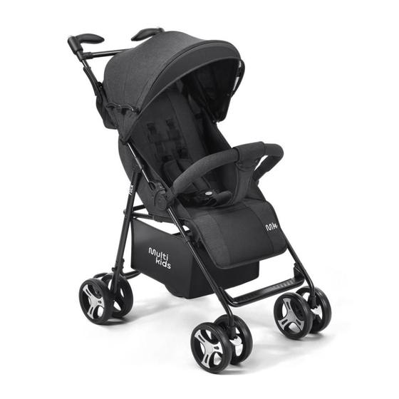 Imagem de Carrinho de Bebê Flick Preto - Multikids Baby