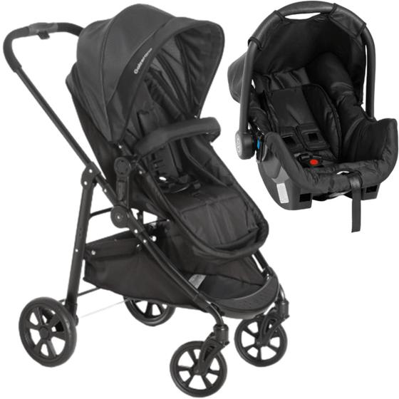 Carrinho de Bebe Galzerano Bebê Conforto Olympus New Preto Carrinho de Bebe Galzerano Bebê Conforto Olympus New Preto