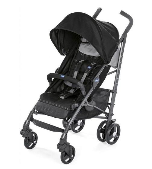 Carrinho de Bebe Chicco Lite Way 3 Jet Black Preto Carrinho de Bebe Chicco Lite Way 3 Jet Black Preto
