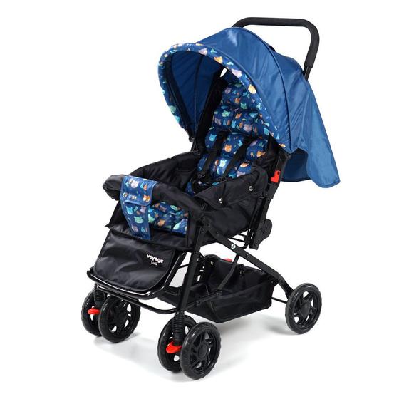 Imagem de Carrinho de Bebê Luck Azul Boreal (0 a 15kg) - Voyage