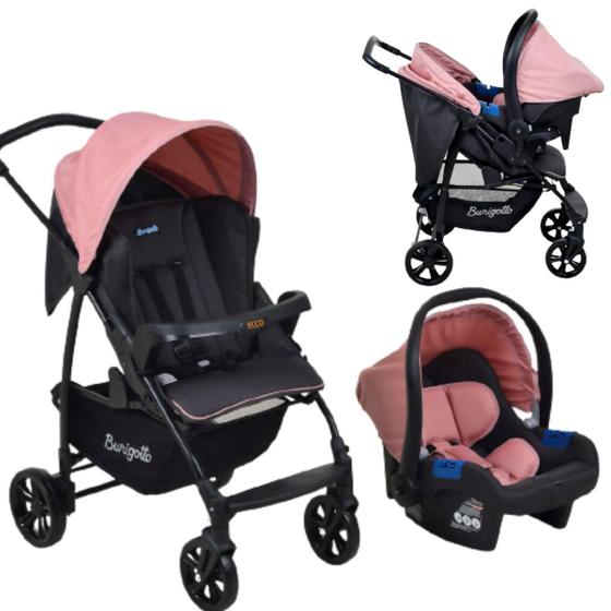 Carrinho De Bebe Luxo De Paseio Burigotto Ecco Travel System Menor preço em Carrinho De Bebe Luxo De Paseio Burigotto Ecco Travel System