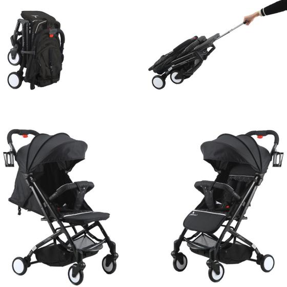 Carrinho De Bebê Passeio Até 15Kg smart Color Baby Preto Menor preço em Carrinho De Bebê Passeio Até 15Kg smart Color Baby Preto