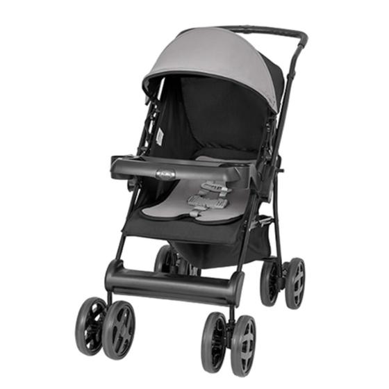 Carrinho de Bebe Tutti Baby Solare Preto e Cinza Carrinho de Bebe Tutti Baby Solare Preto e Cinza