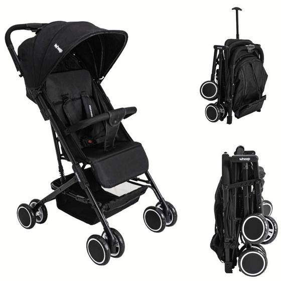 Imagem de Carrinho de bebê passeio compacto kiddo mascote preto até 15kg