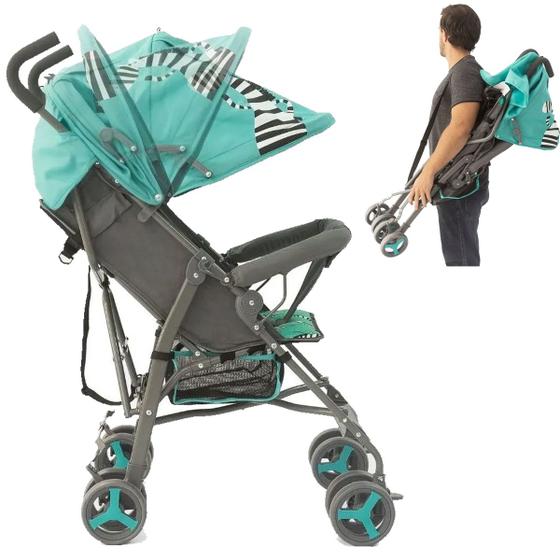 Carrinho de Bebê Passeio Guarda Chuva 6-36 Meses 15kg Zebra - Star Baby ...