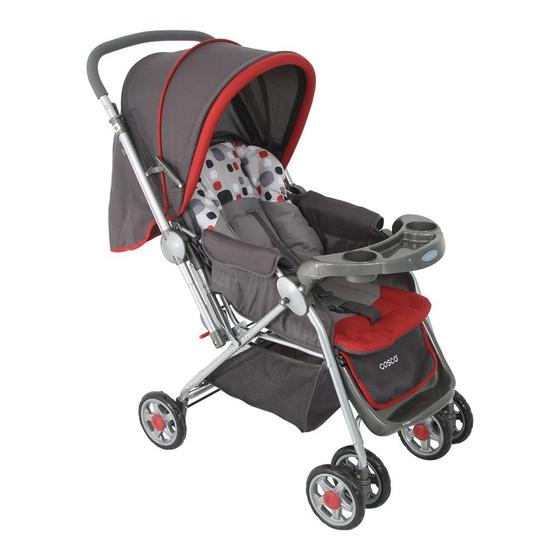 Carrinho de Bebe Cosco Reverse Vermelho