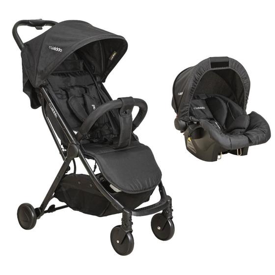 Imagem de Carrinho De Bebê Road Preto Com Bebê Conforto - Kiddo