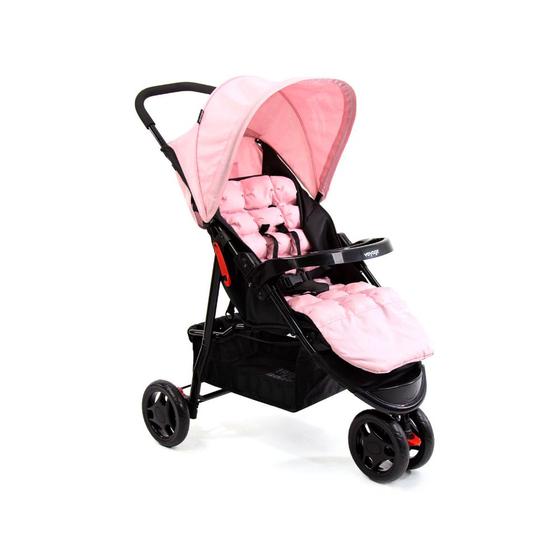 Imagem de Carrinho de Bebê Rosa Mescla Delta Voyage (Até 15kg)