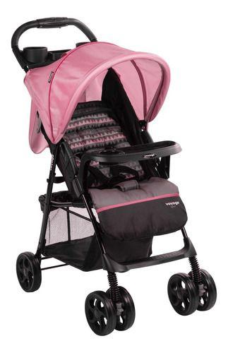 Carrinho de Bebê - Spot Voyage Preto Rosa - Voyage Menor preço em Carrinho de Bebê - Spot Voyage Preto Rosa - Voyage