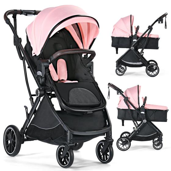 Imagem de Carrinho de Bebê TODEFULL 3 em 1 - Dobrável e com Assento Reversível
