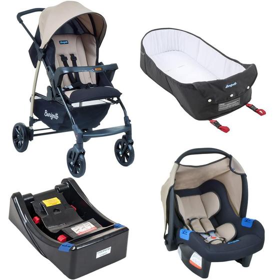 Carrinho de Bebe Burigotto Bebê Conforto Ecco Bege