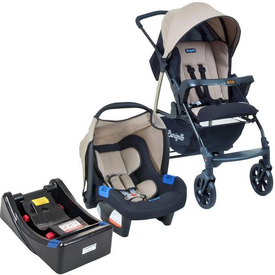 Imagem de Carrinho de Bebê Travel System Burigotto Ecco Bege + Base