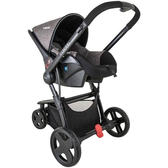 Imagem de Carrinho de Bebê Travel System Compass III + Casulo Mescla Grafite Kiddo