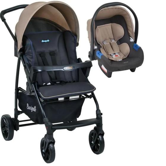 Imagem de Carrinho de bebe travel system ecco bege + bebe conforto - Burigotto 