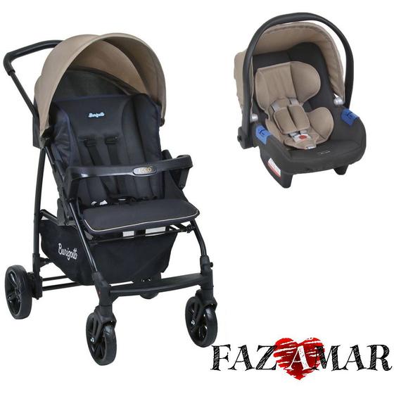 Imagem de Carrinho de bebe travel system ecco bege + bebe conforto - Burigotto