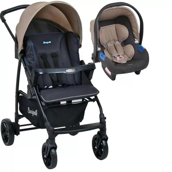 Imagem de Carrinho de bebe travel system ecco bege + bebe conforto - Burigotto