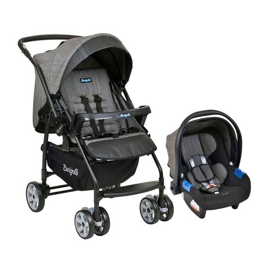 Imagem de Carrinho de Bebe Travel System Rio K com Bebê Conforto Touring X Burigotto