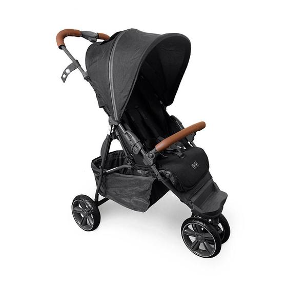 Imagem de Carrinho de bebê Treviso 3 Woven Black com Couro