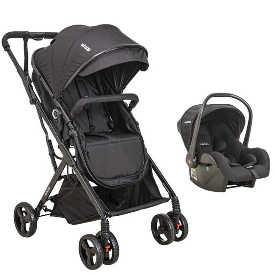 Carrinho de Bebe Whoop Bebê Conforto Vox Preto