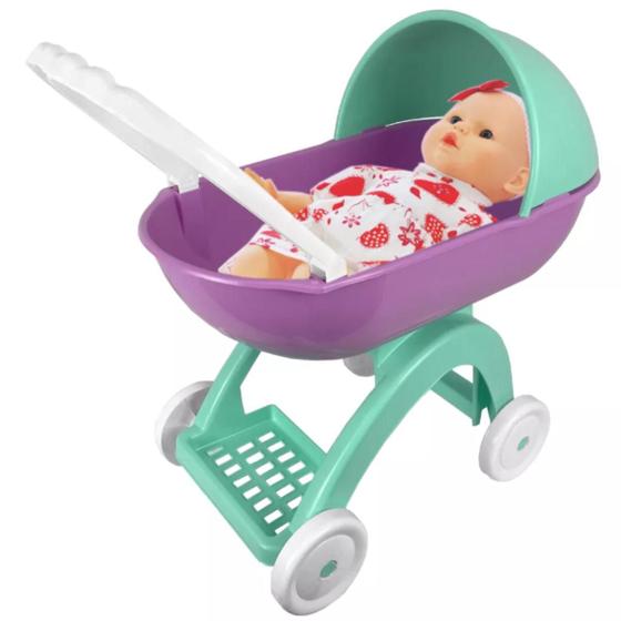 Imagem de Carrinho De Boneca Bebê Baby Reborn Berço Brinquedo Infantil
