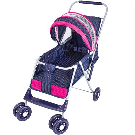 Carrinho De Boneca Bebe Reborn Luxo Azul - Mep Kids Menor preço em Carrinho De Boneca Bebe Reborn Luxo Azul - Mep Kids