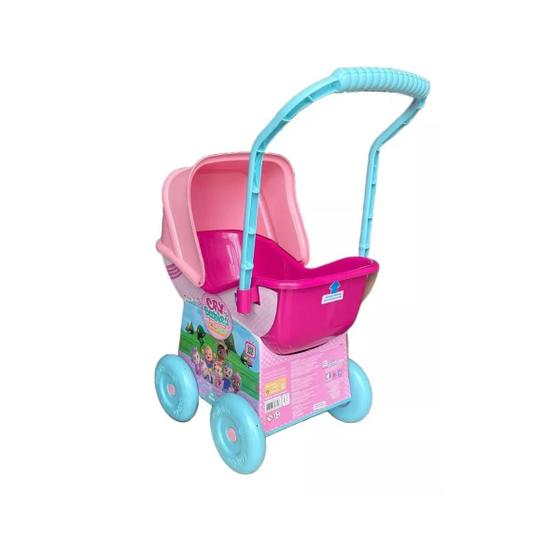 Imagem de Carrinho De Boneca Cry Babies Magic Tears Cotiplas Cor Rosa