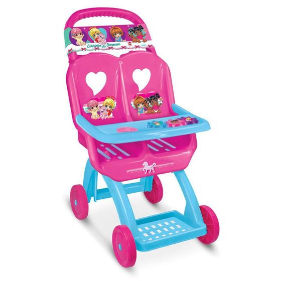 Carrinho De Bonecas Reborn Duplo Gêmeos Princesas - Lider - Líder Menor preço em Carrinho De Bonecas Reborn Duplo Gêmeos Princesas - Lider - Líder