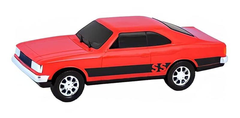 Imagem de Carrinho de brinquedo classico vermelho plastico 24cm diverplas