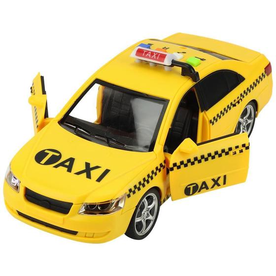Imagem de Carrinho De Brinquedo Infantil Luzes E Som E Carro Taxi Bbr