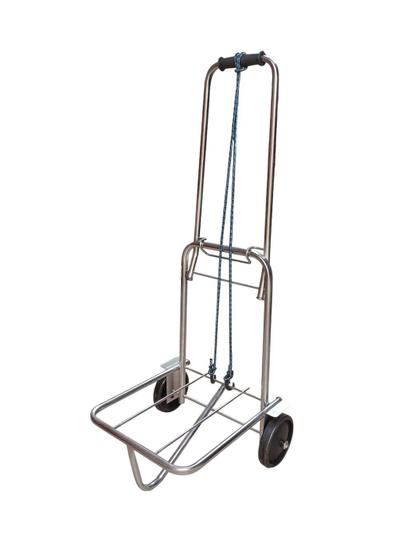 Imagem de Carrinho De Carga Aço Cromado Dobrável 80Kg Com Elástico