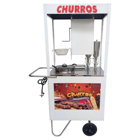 Carrinho de Churros Alsa Completo com 2 Doceiras CHU12 - Carrinho de ...