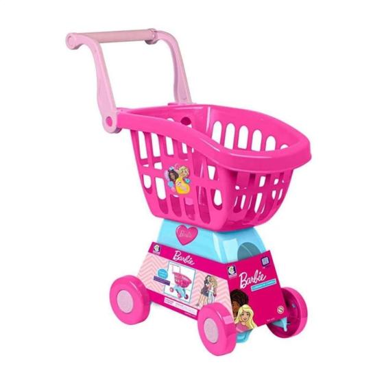 Imagem de Carrinho de compras infantil original barbie cheff cotiplas