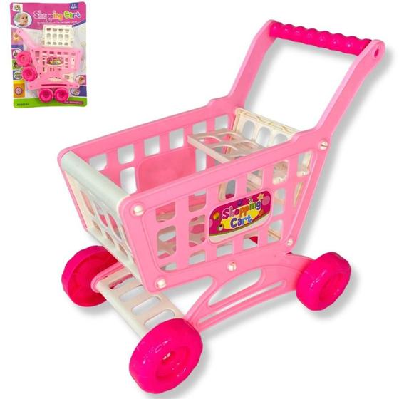 Imagem de Carrinho De Compras Infantil Supermercado De Brinquedo F114