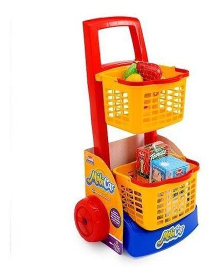 Imagem de Carrinho De Compras Supermercado Infantil Mobi Car Usual 338 - usual brinquedos