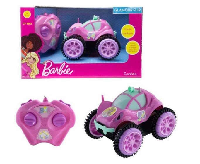 Carrinho De Controle Remoto Barbie 7 Funções Com Luz Candide em Promoção na  Americanas