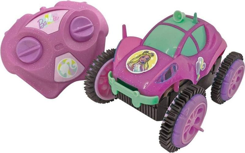 Imagem de Carrinho de Controle Remoto Barbie Glamour Flip 3 Funções Candide