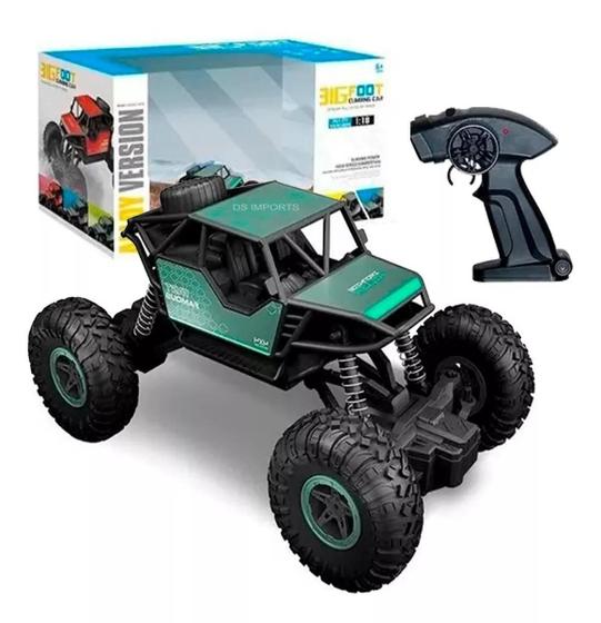 Imagem de Carrinho De Controle Remoto Com Suspensão Big Foot Off Road Verde