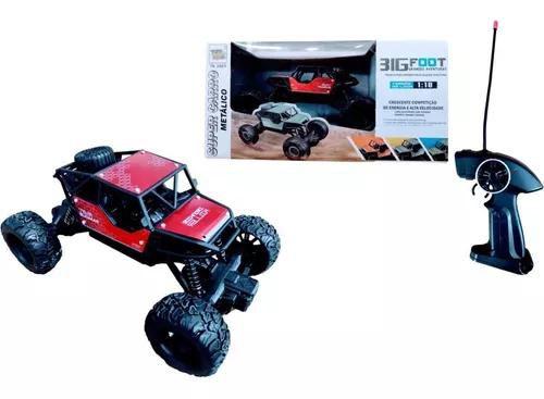 Imagem de Carrinho De Controle Remoto Com Suspensão Big Foot Off Road  Vermelho