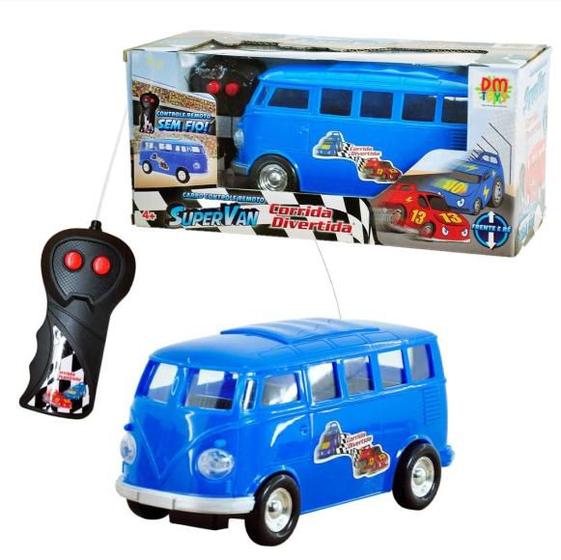 Imagem de Carrinho De Controle Remoto Kombi Brinquedo Carro Super Van 