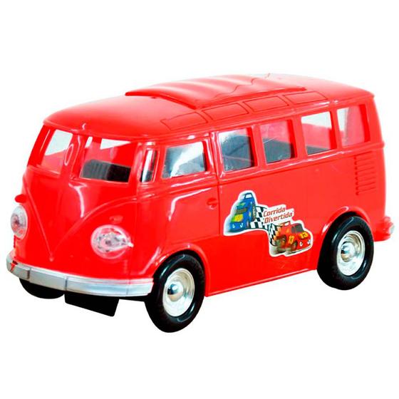 Imagem de Carrinho de Controle Remoto - Kombi - Vermelho - DM Toys