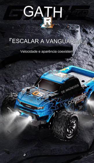 Imagem de Carrinho de Controle Remoto Manobras LED Off Road Realista