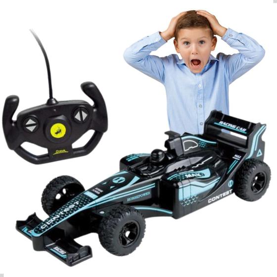 Imagem de Carrinho de Controle Remoto Sem Fio Carro F1 Corrida Brinquedo Bateria Recarregável